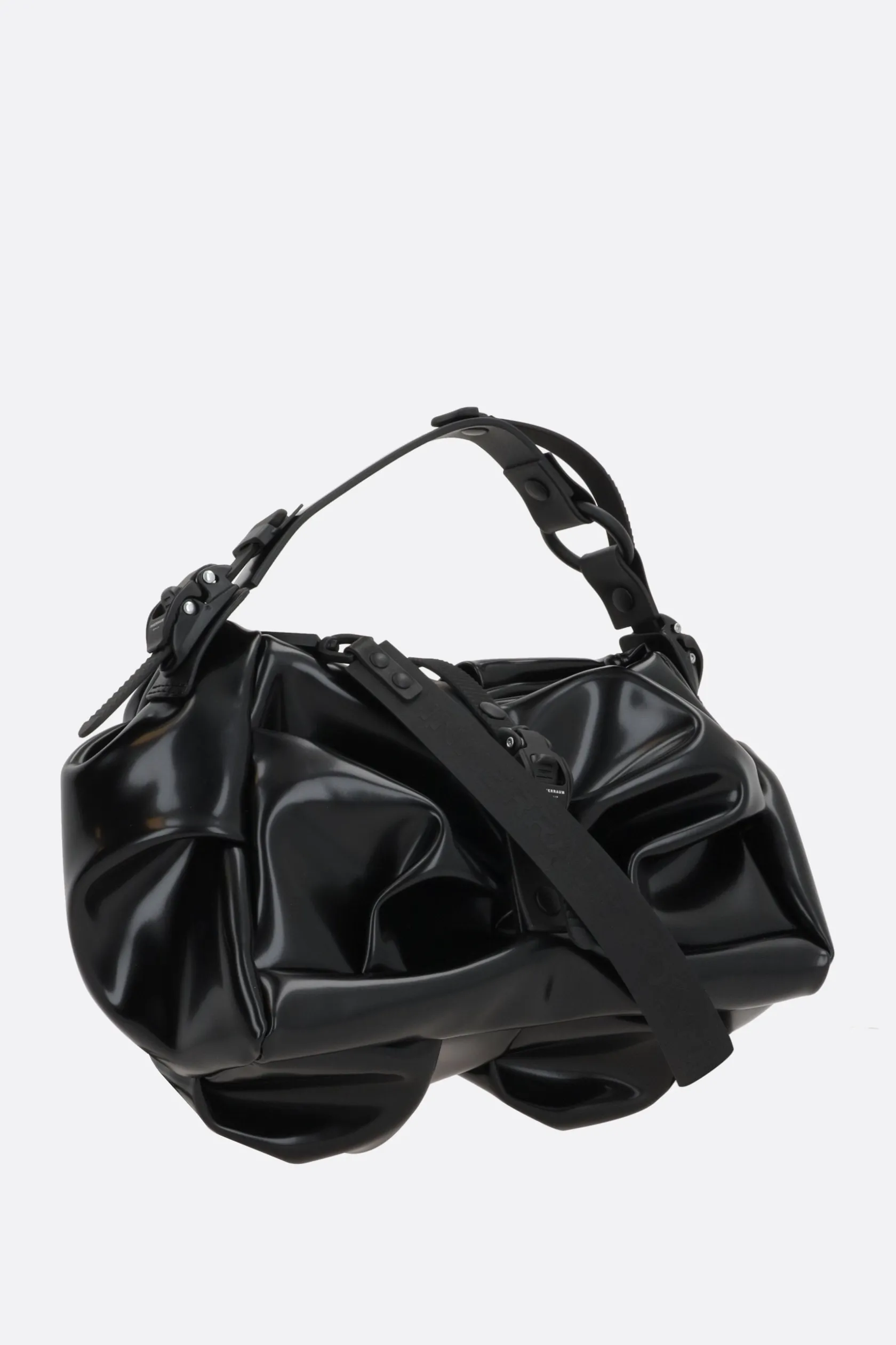 Borse A Mano>INNERRAUM borsa a mano I96 in ecopelle lucida Nero