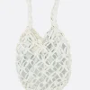 Borse A Mano>COMME DES GARÇONS COMME des GARÇONS borsa a mano in ecopelle intrecciata Bianco