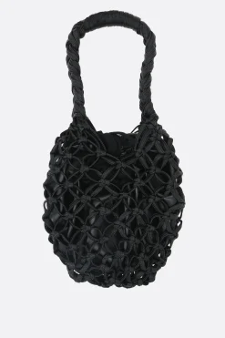 Borse A Mano>COMME DES GARÇONS COMME des GARÇONS borsa a mano in ecopelle intrecciata Nero