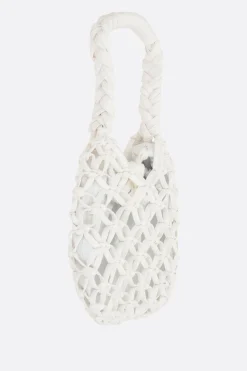 Borse A Mano>COMME DES GARÇONS COMME des GARÇONS borsa a mano in ecopelle intrecciata Bianco