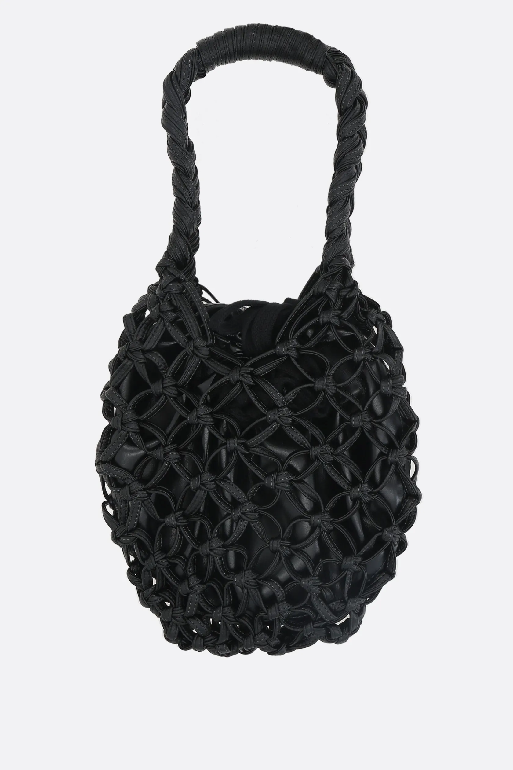 Borse A Mano>COMME DES GARÇONS COMME des GARÇONS borsa a mano in ecopelle intrecciata Nero