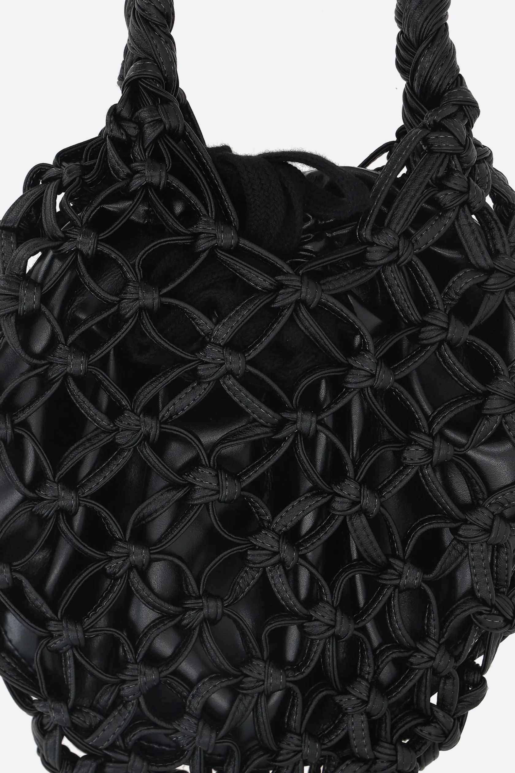 Borse A Mano>COMME DES GARÇONS COMME des GARÇONS borsa a mano in ecopelle intrecciata Nero