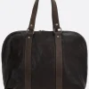 Borse A Mano>GUIDI borsa a mano in pelle martellata Marrone