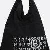 Borse A Mano>MM6 borsa a mano Japanese Classic media in tessuto Nero
