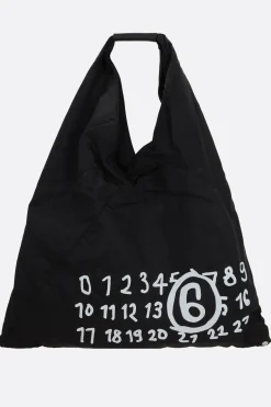 Borse A Mano>MM6 borsa a mano Japanese Classic media in tessuto Nero