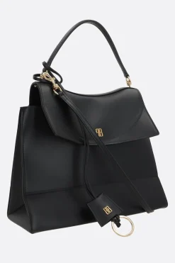 Borse A Mano>BALENCIAGA borsa a mano Nano Media in pelle liscia Nero