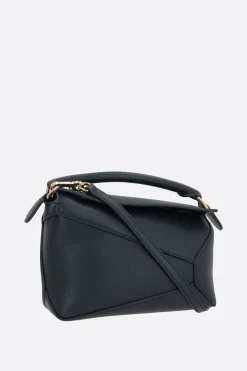 Borse A Mano>LOEWE borsa a mano Puzzle mini in pelle martellata Blu