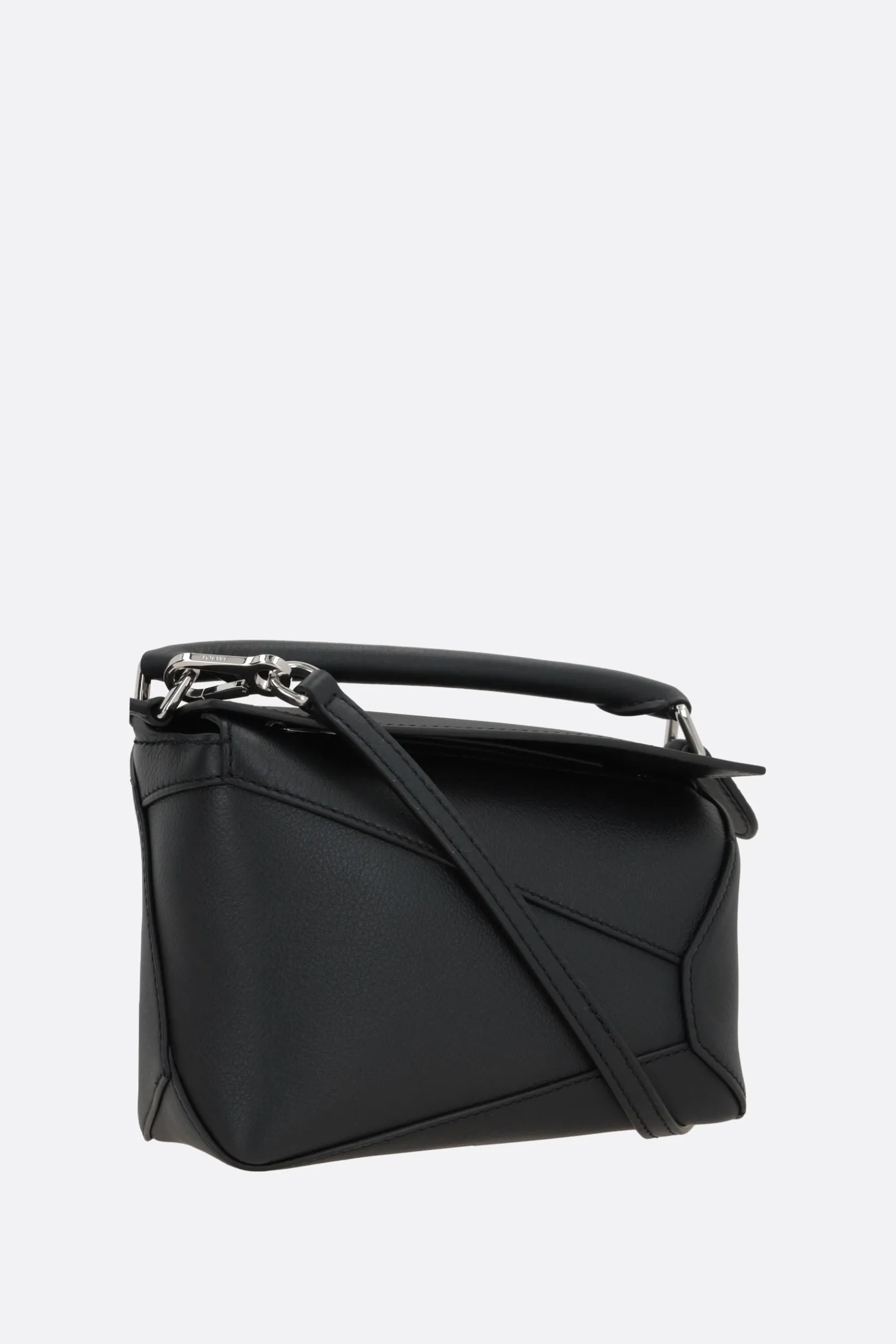 Borse A Mano>LOEWE borsa a mano Puzzle mini in pelle Classic Nero