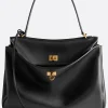 Borse A Mano>BALENCIAGA borsa a mano Rodeo large in pelle liscia Nero