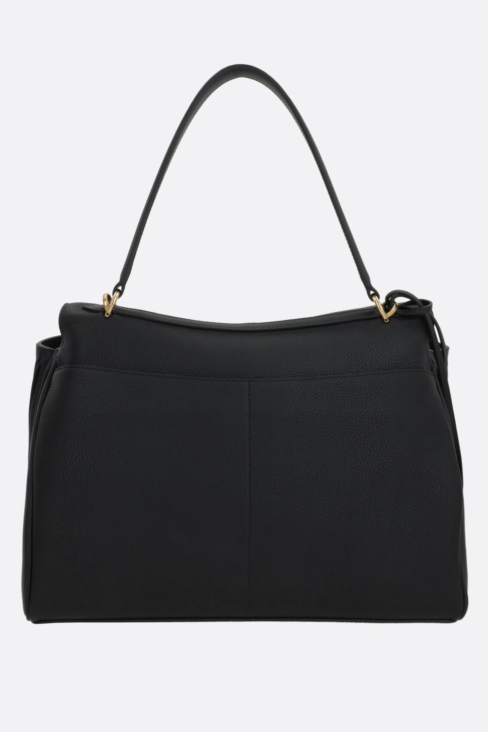Borse A Mano>BALENCIAGA borsa a mano Rodeo media in pelle martellata Nero