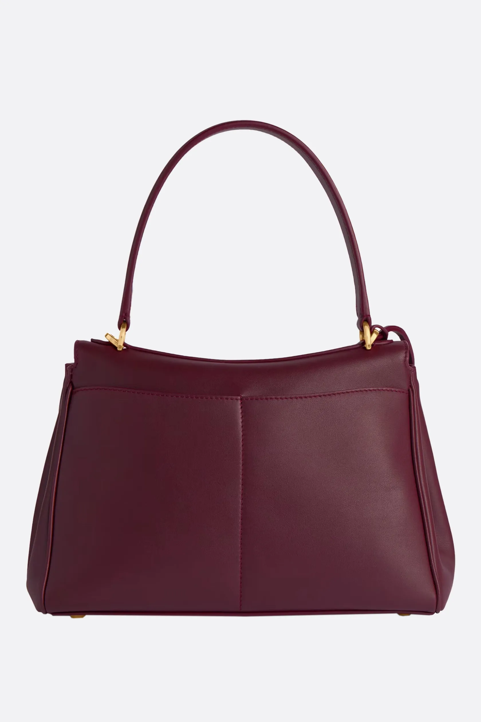 Borse A Mano>BALENCIAGA borsa a mano Rodeo small in pelle liscia Rosso