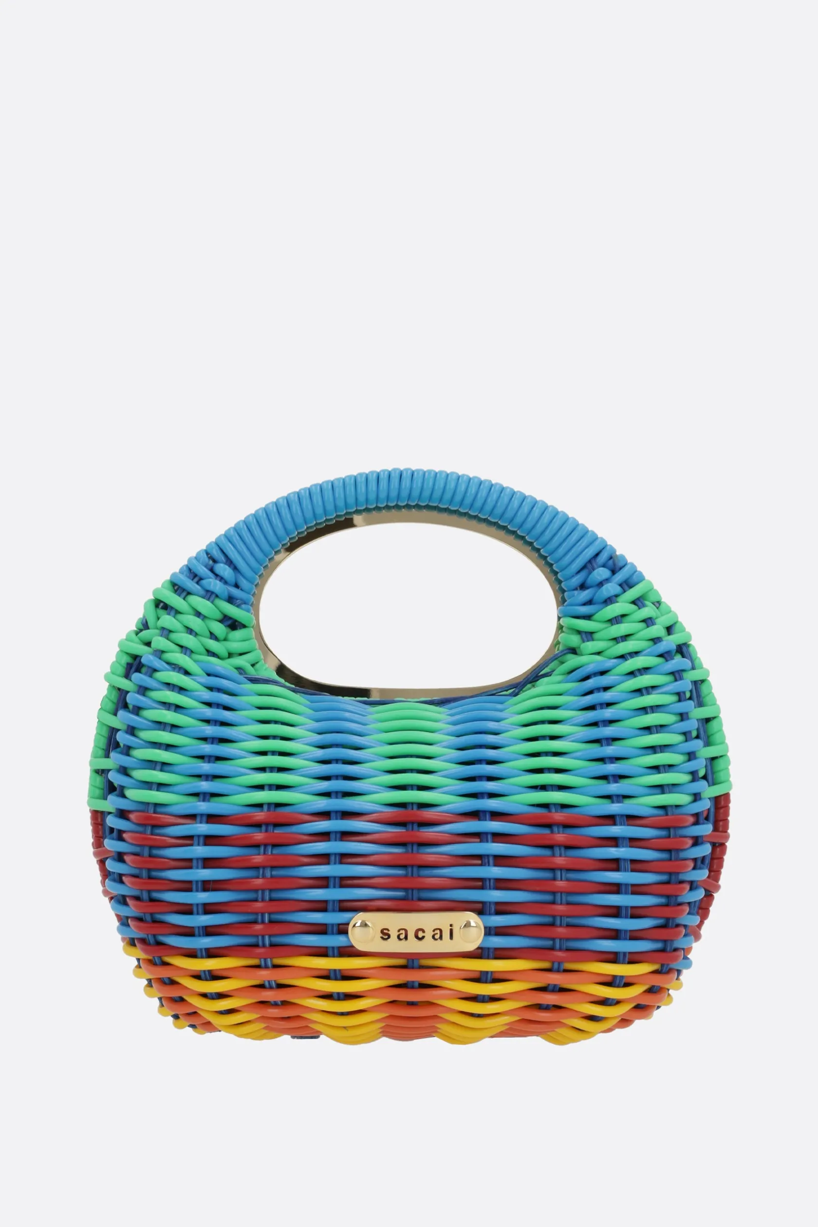 Borse A Mano>SACAI borsa a mano Round in PVC Multicolor