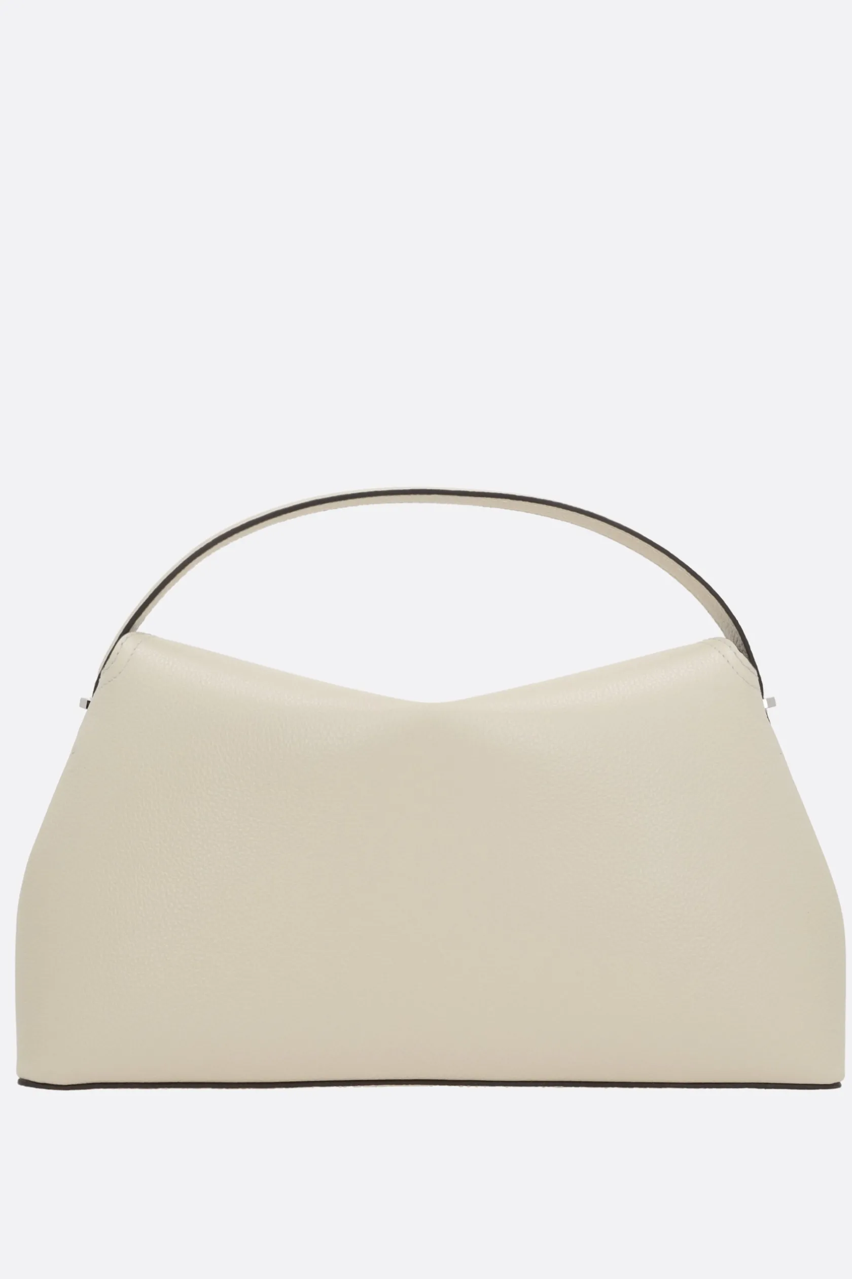Borse A Mano>TOTEME borsa a mano T-Lock in pelle martellata Bianco