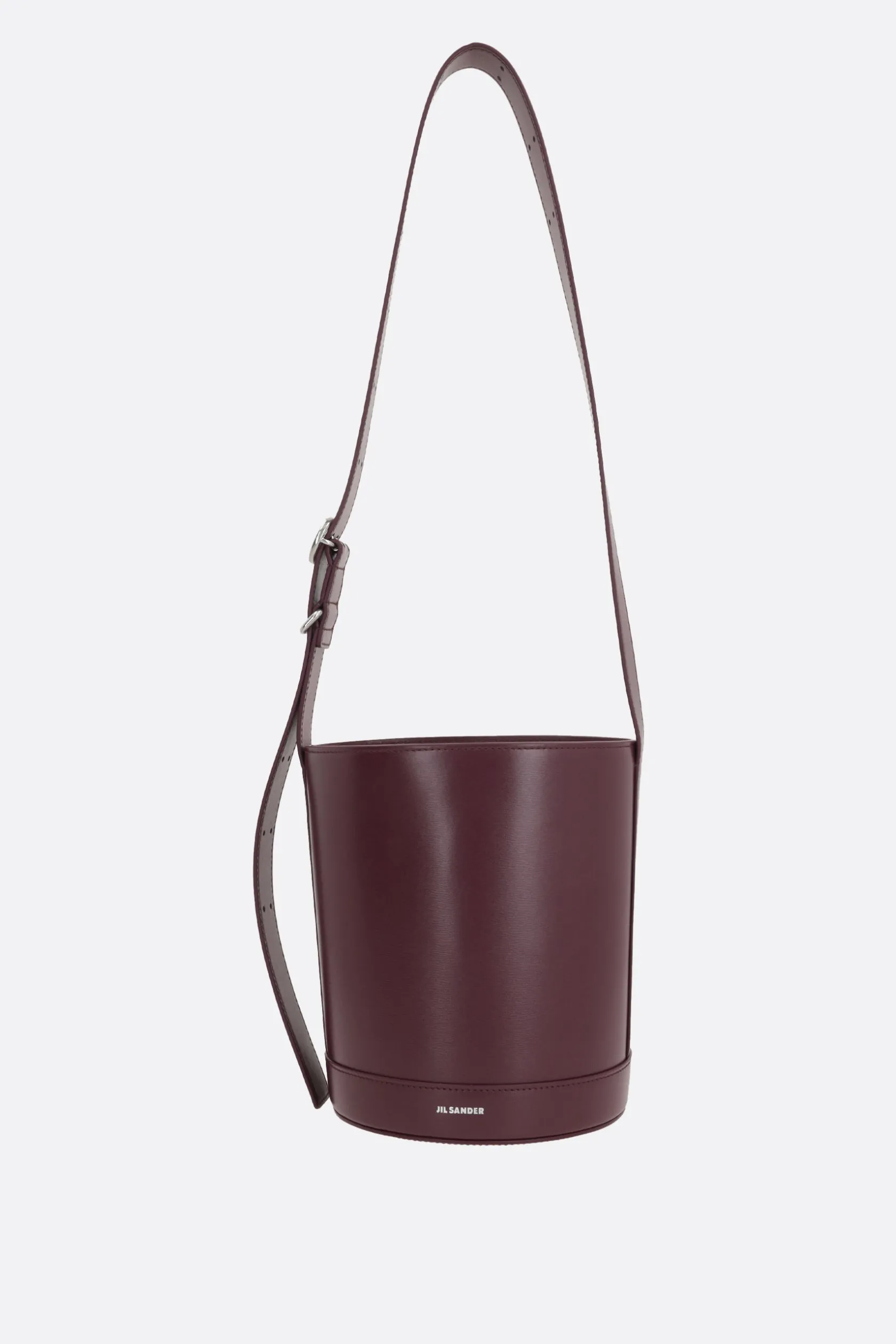 Borse A Tracolla>JIL SANDER borsa a secchiello Cannolo in pelle liscia Rosso
