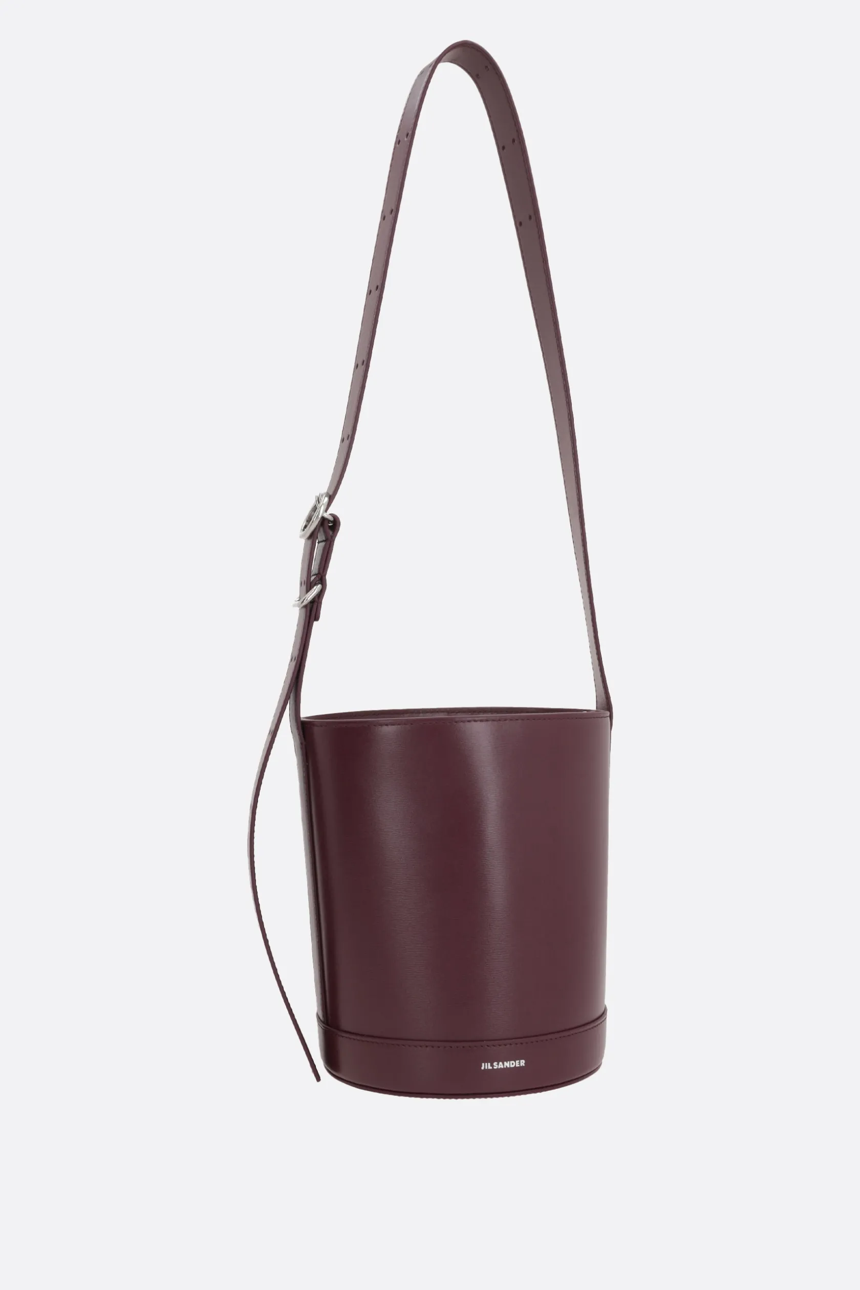 Borse A Tracolla>JIL SANDER borsa a secchiello Cannolo in pelle liscia Rosso