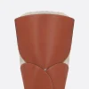 Borse A Tracolla>JIL SANDER borsa a secchiello Curve media in pelle liscia e canvas Marrone