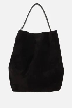 Borse A Tracolla>TOTEME borsa a spalla Belted in suede Marrone