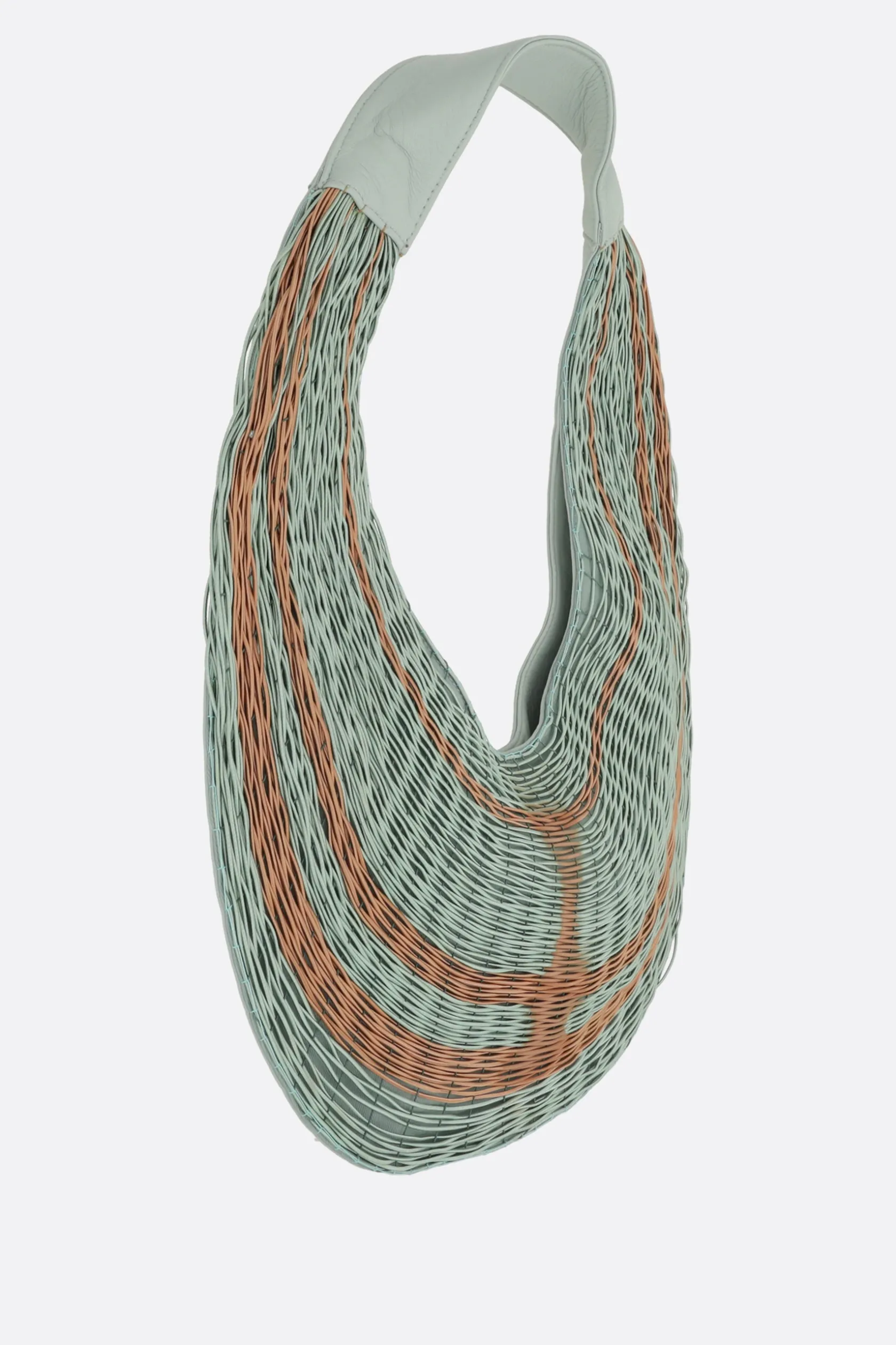 Borse A Tracolla>MARIANA MENDEZ borsa a spalla Bivalda in nappa con elastici Blu