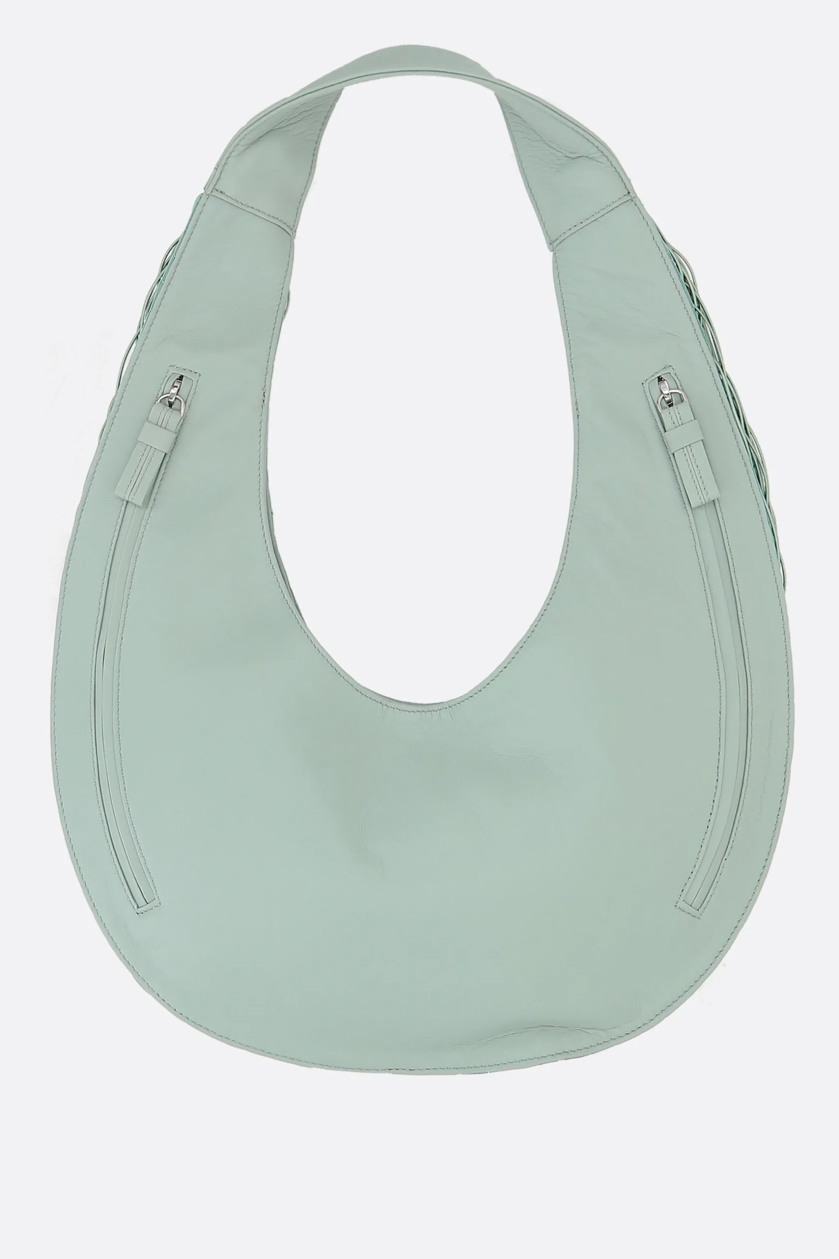 Borse A Tracolla>MARIANA MENDEZ borsa a spalla Bivalda in nappa con elastici Blu