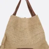 Borse A Tracolla>HEREU borsa a spalla Cador in rafia Marrone