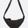 Borse A Tracolla>LEMAIRE borsa a spalla Croissant small in nappa Marrone