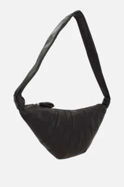 Borse A Tracolla>LEMAIRE borsa a spalla Croissant media in nappa Marrone