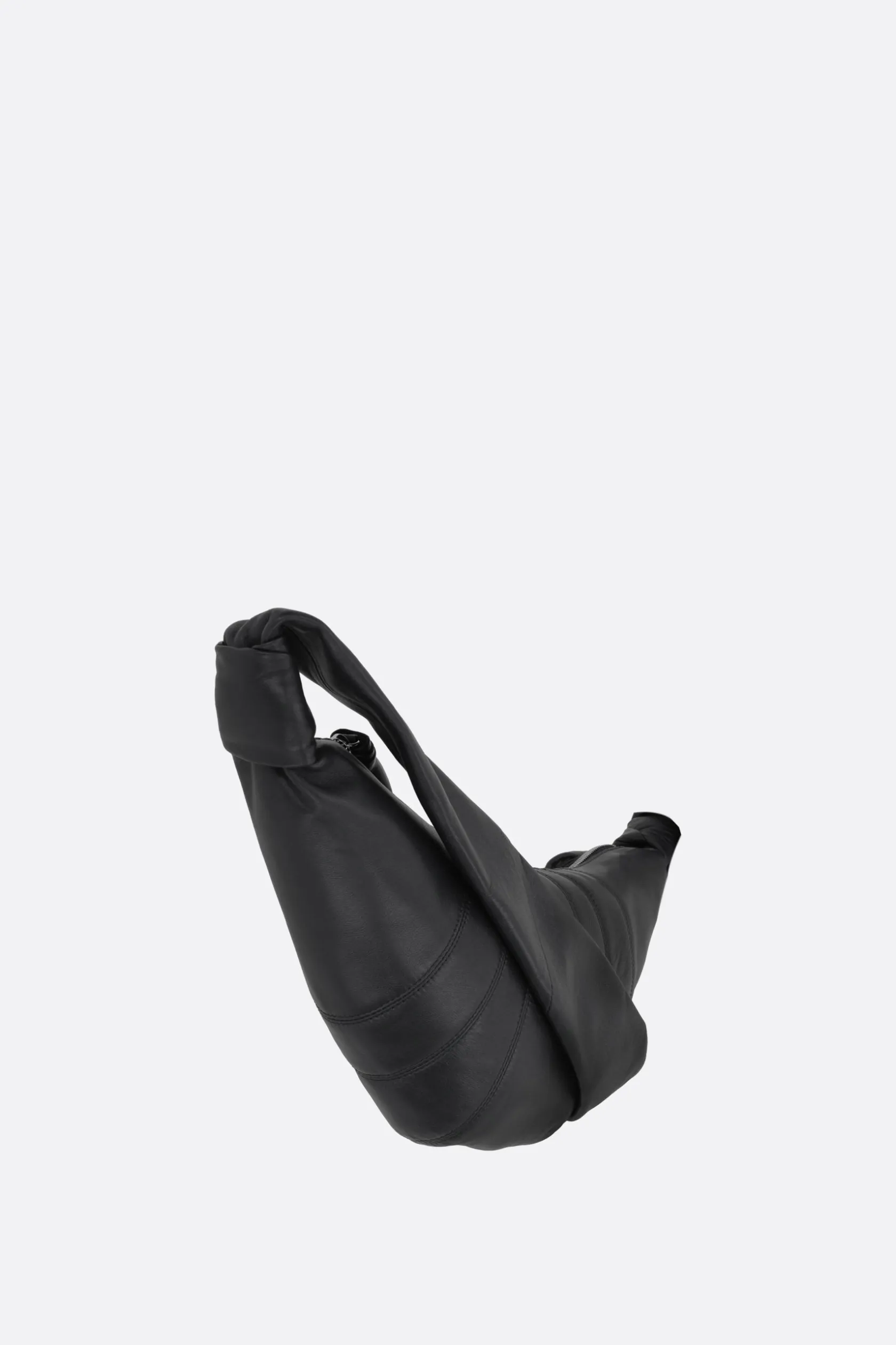 Borse A Tracolla>LEMAIRE borsa a spalla Croissant small in nappa Nero