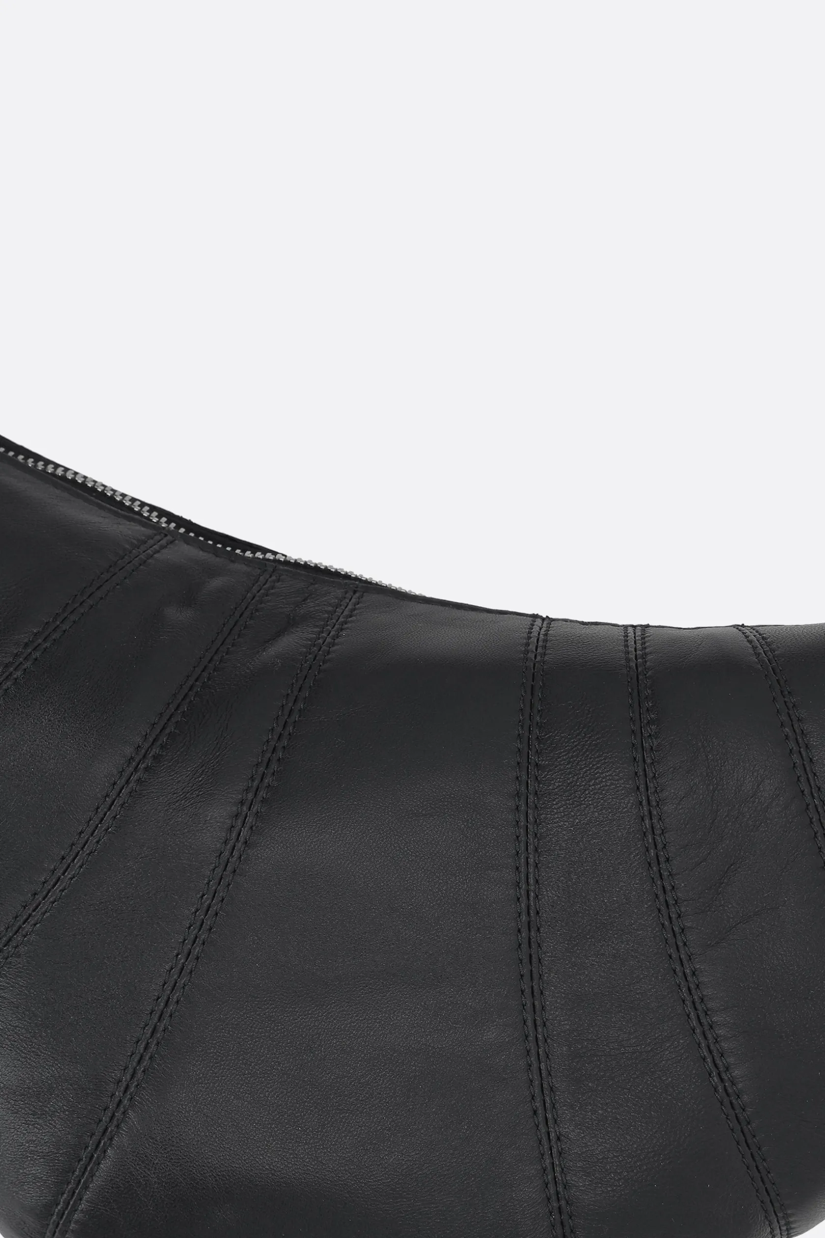 Borse A Tracolla>LEMAIRE borsa a spalla Croissant small in nappa Nero
