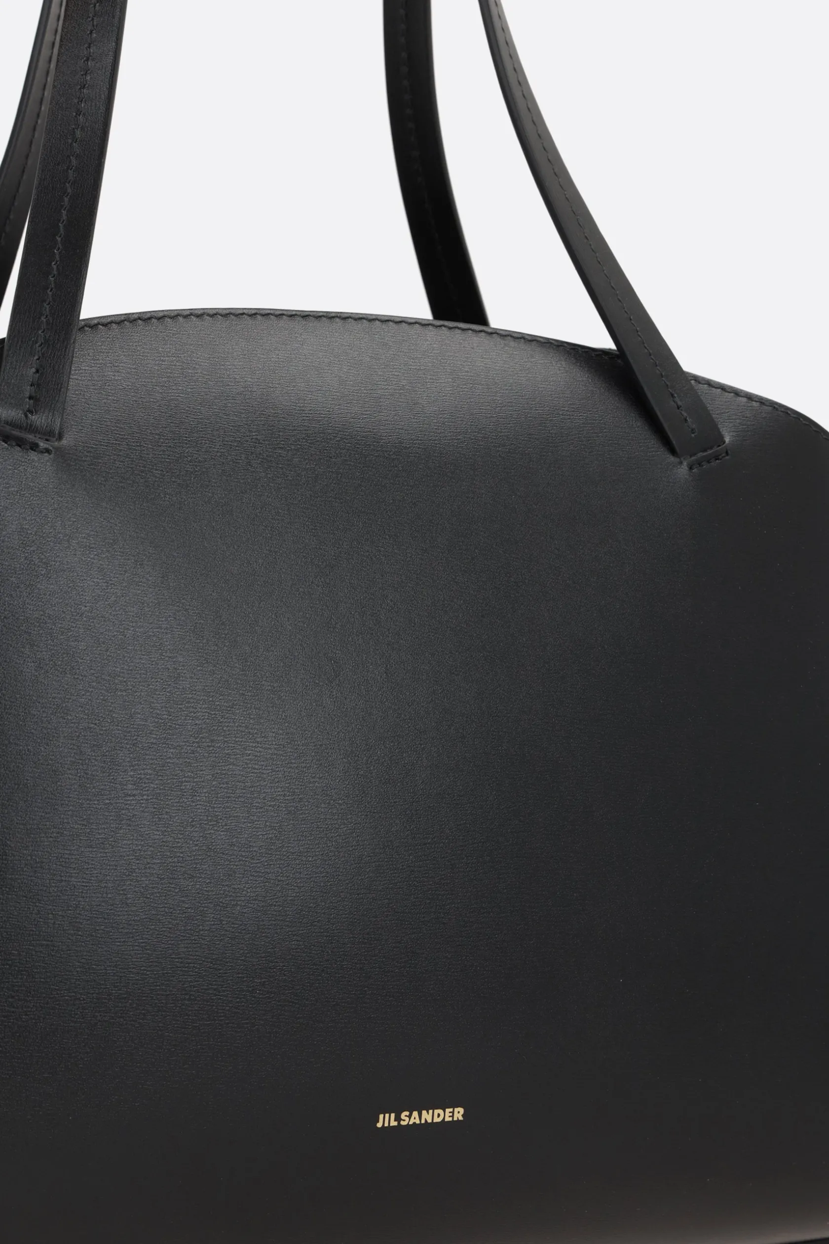 Borse A Tracolla>JIL SANDER borsa a spalla Curve media in pelle liscia Nero