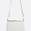 Borse A Tracolla>PLAN C borsa a spalla Folded mini in pelle liscia Bianco