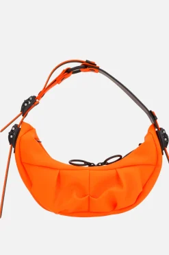 Borse A Tracolla>INNERRAUM borsa a spalla Half Moon small in ecopelle Arancione
