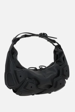 Borse A Tracolla>INNERRAUM borsa a spalla Half Moon small in ecopelle e gomma Nero