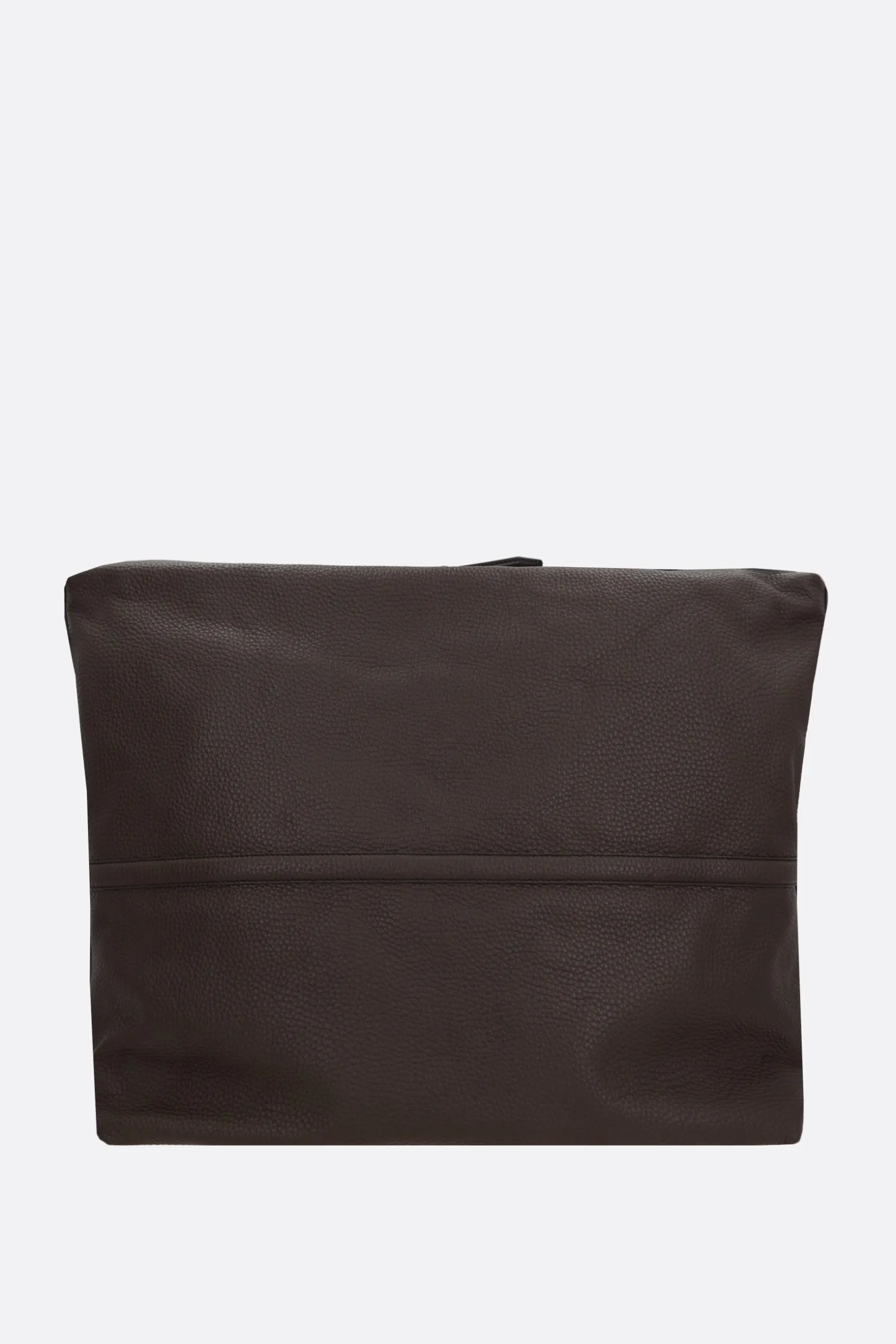 Borse A Tracolla>DRIES VAN NOTEN borsa a spalla Holdall in pelle martellata Marrone
