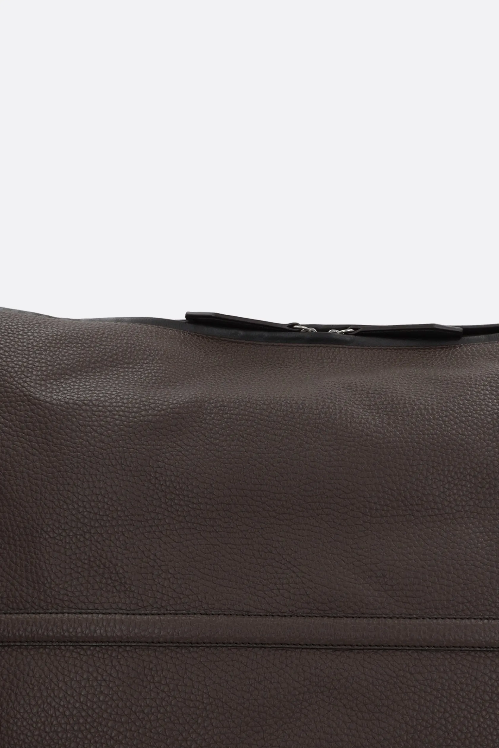 Borse A Tracolla>DRIES VAN NOTEN borsa a spalla Holdall in pelle martellata Marrone
