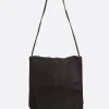 Borse A Tracolla>GUIDI borsa a spalla in pelle martellata Marrone