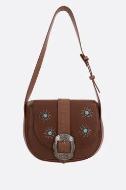 Borse A Tracolla>HTC LOS ANGELES borsa a spalla Joan in pelle vintage Marrone