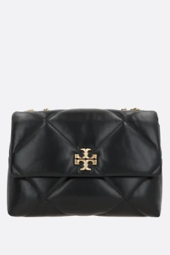 Borse A Tracolla>TORY BURCH borsa a spalla Kira in pelle matelassé Nero