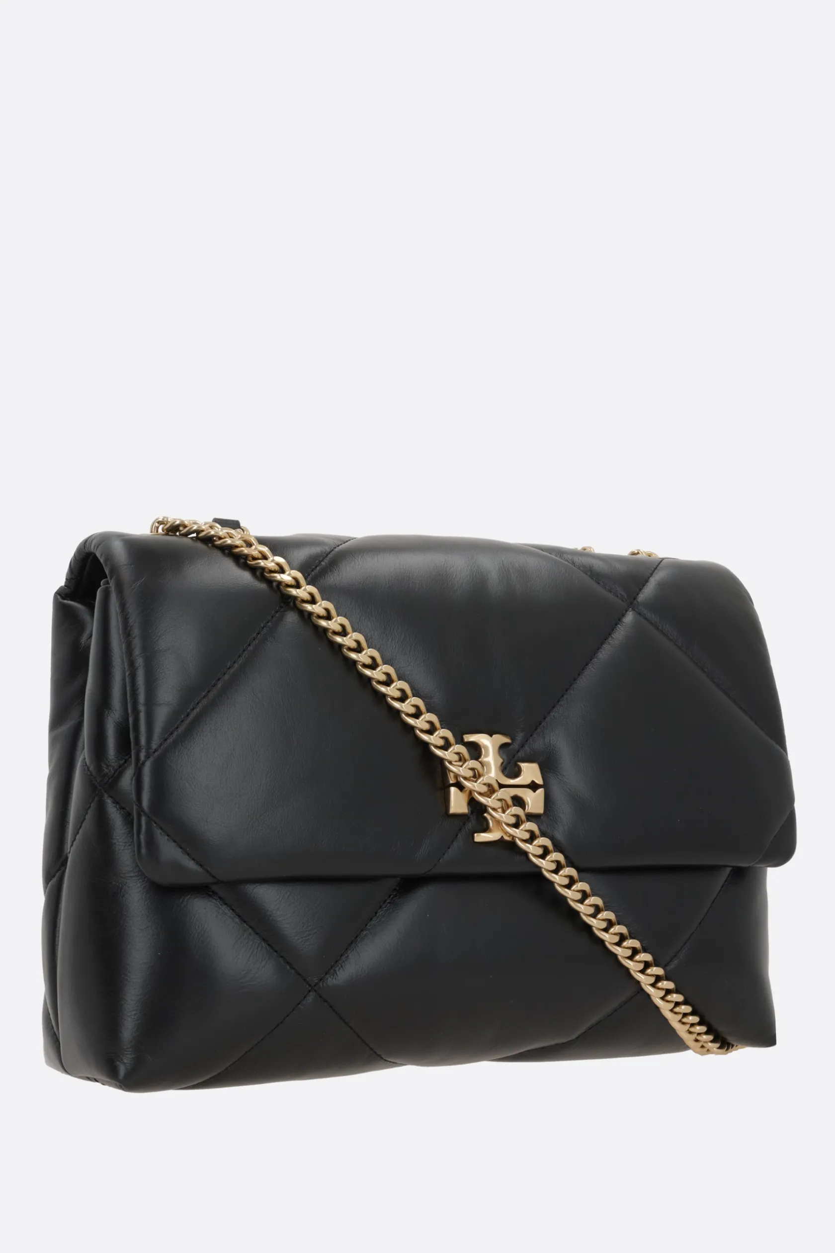 Borse A Tracolla>TORY BURCH borsa a spalla Kira in pelle matelassé Nero