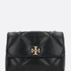 Borse A Tracolla>TORY BURCH borsa a spalla Kira small in pelle matelassé Nero