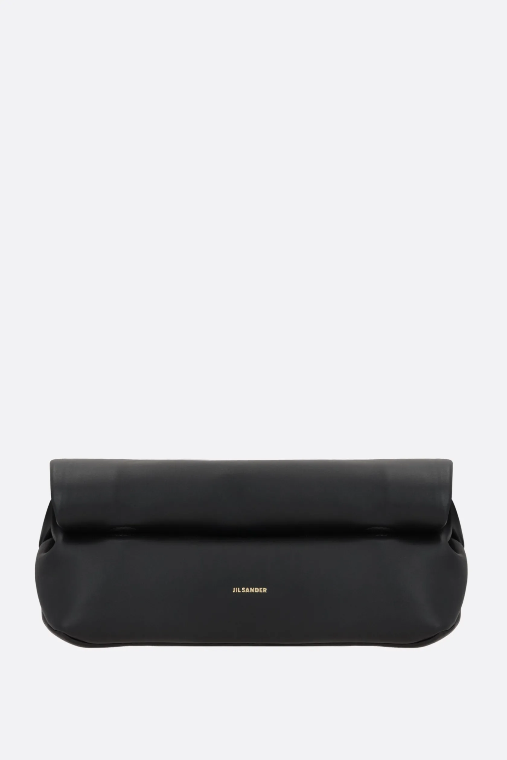 Borse A Tracolla>JIL SANDER borsa a spalla Rollup small in pelle liscia Nero