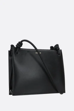 Borse A Tracolla>JIL SANDER borsa a spalla small in pelle liscia Nero