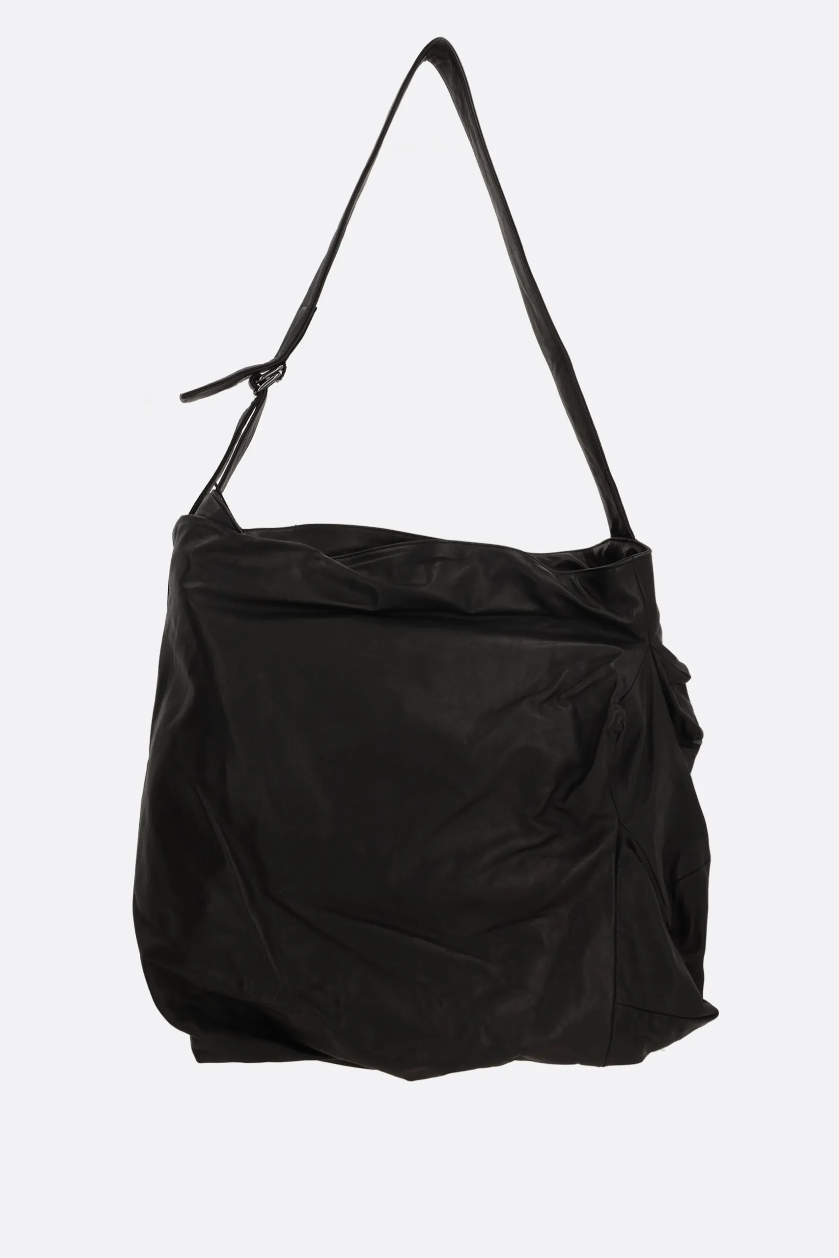 Borse A Tracolla>DISCORD YOHJI YAMAMOTO borsa a spalla Unevenness in pelle liscia Nero