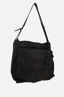 Borse A Tracolla>DISCORD YOHJI YAMAMOTO borsa a spalla Unevenness in pelle liscia Nero