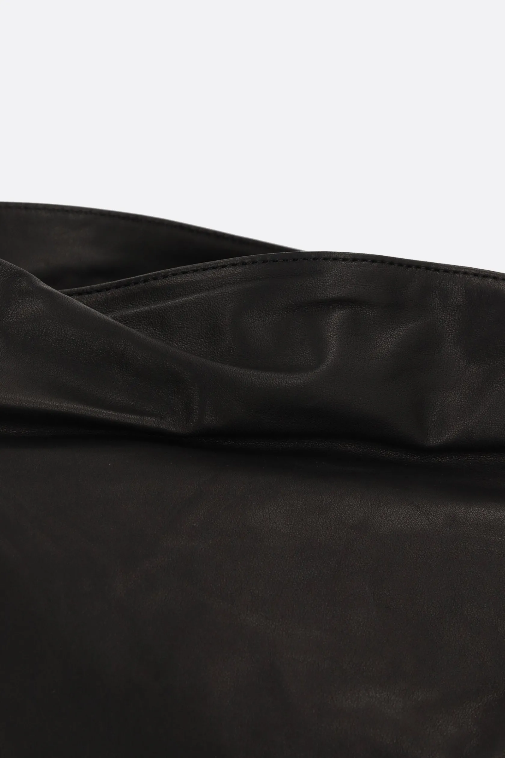 Borse A Tracolla>DISCORD YOHJI YAMAMOTO borsa a spalla Unevenness in pelle liscia Nero