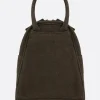 Borse A Tracolla>Y'S borsa a tracolla Boston Type mini in gabardine Marrone