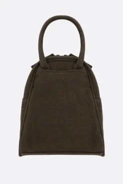 Borse A Tracolla>Y'S borsa a tracolla Boston Type mini in gabardine Marrone