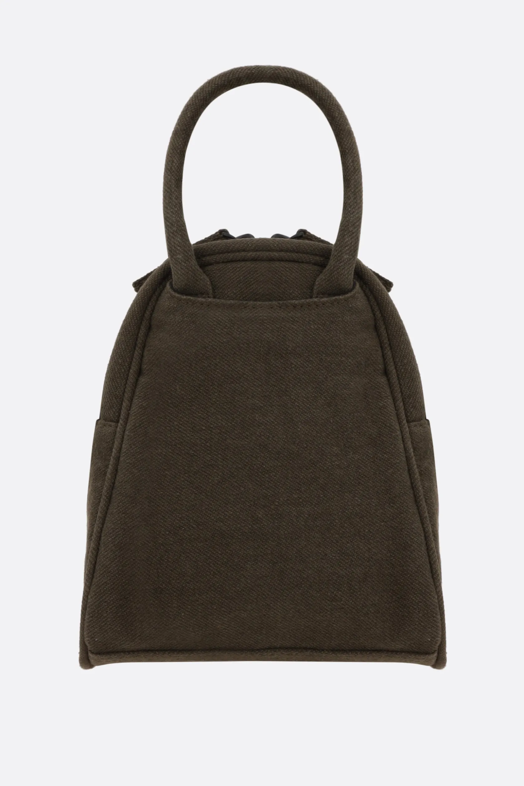 Borse A Tracolla>Y'S borsa a tracolla Boston Type mini in gabardine Marrone