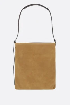 Borse A Tracolla>DRIES VAN NOTEN borsa a tracolla in suede Neutro