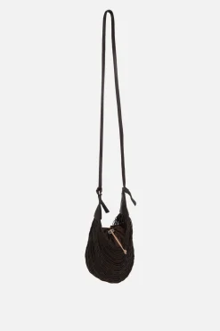 Borse A Tracolla>MARIANA MENDEZ borsa a tracolla Palloncino in tessuto con elastici Marrone