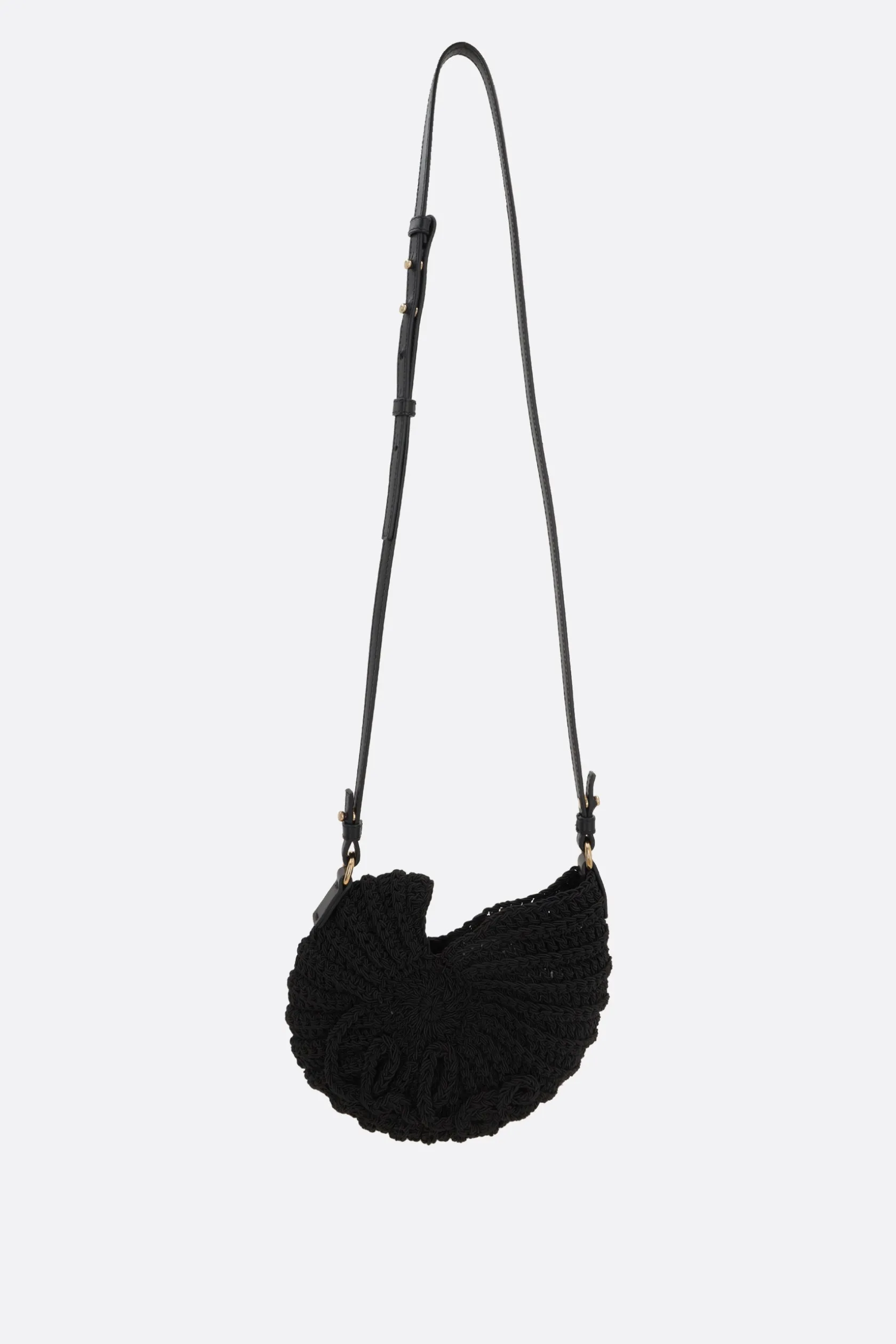 Borse A Tracolla>CHLOÉ borsa a tracolla Sea Treasures all'uncinetto Nero